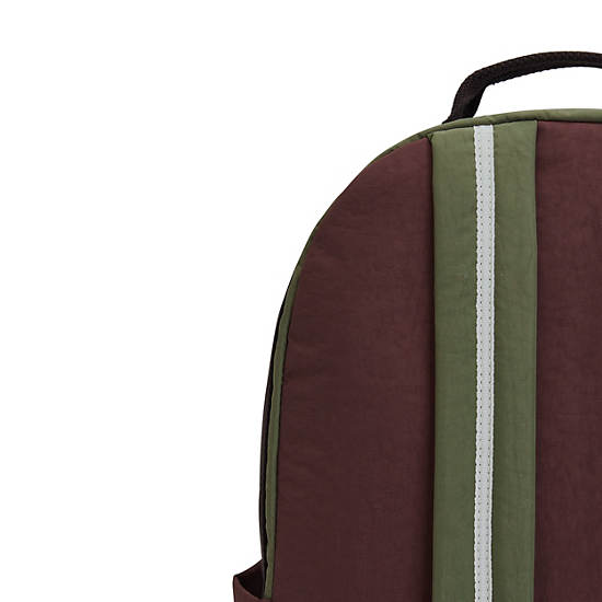 Sac Ordinateur Portable Kipling Damien Large Backpack Vert Olive | FR 1581EB